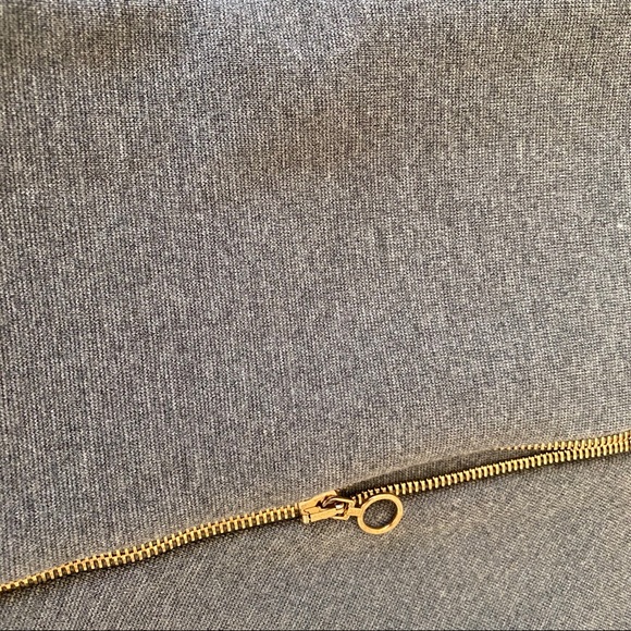 Stella McCartney Gray Crop Flair Wool Blend Zipper Pants 0- 2/36 - Picture 6 of 8